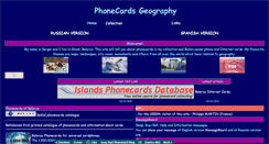 Desktop Screenshot of phonecardsgeo.narod.ru
