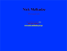 Tablet Screenshot of nick-melkadze.narod.ru