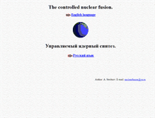 Tablet Screenshot of nuclearfusion.narod.ru