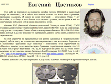 Tablet Screenshot of etsvetikov.narod.ru