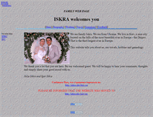 Tablet Screenshot of iskrafamily.narod.ru