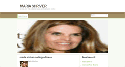 Desktop Screenshot of mariashriver.narod.ru